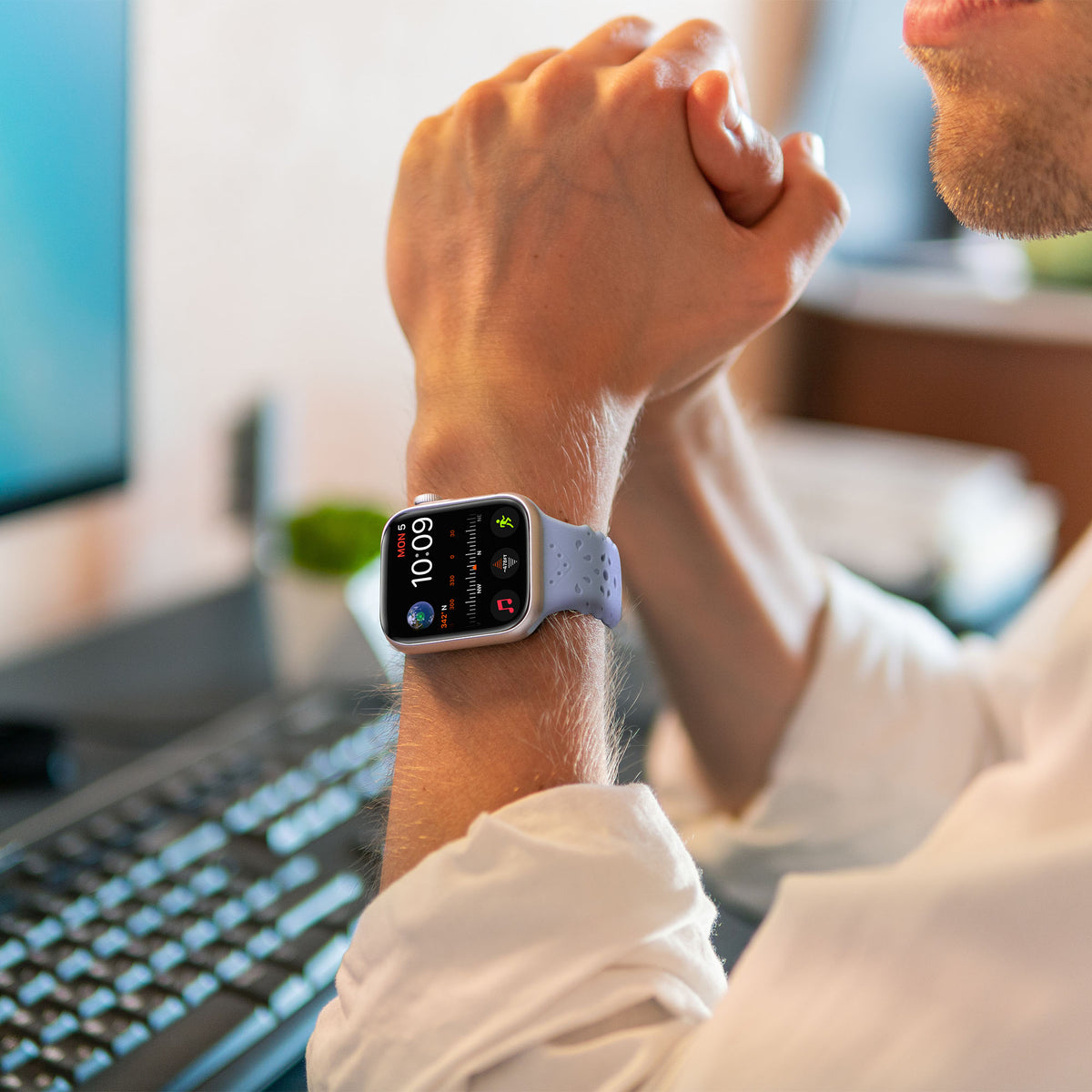 Apple Watch Band Perforated Silicone Merkury Innovations