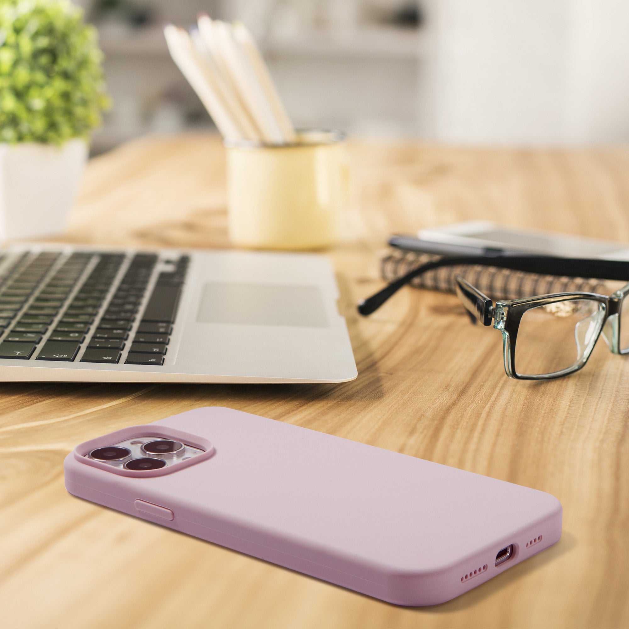 FLEX Silicone Case-14 Pro Max-Soft Lilac