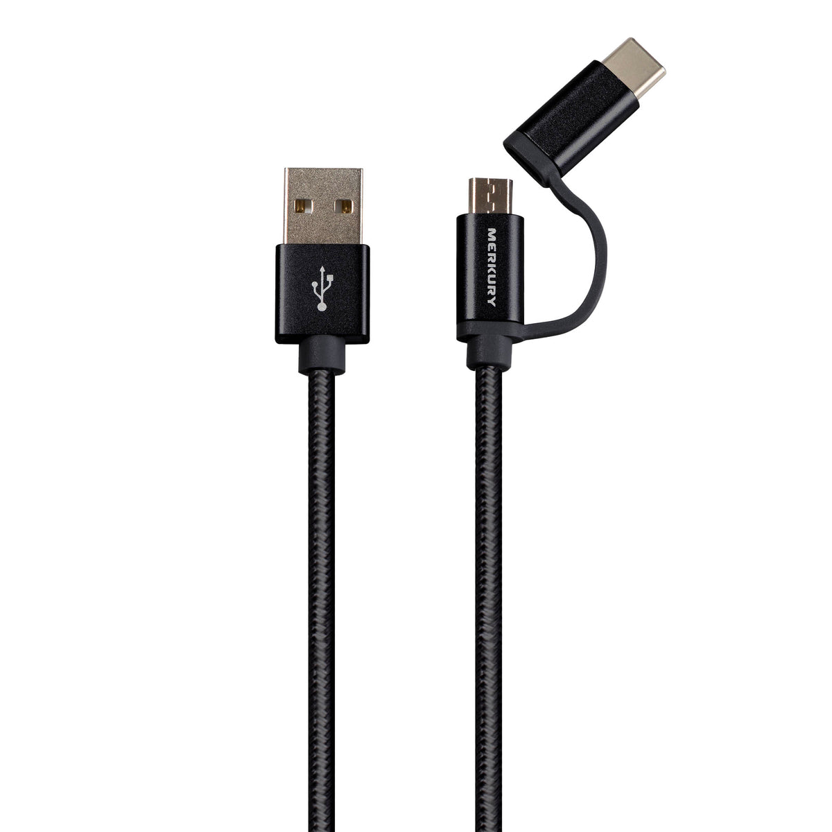 2IN1 MICRO/TYPE C CABLE-BLACK