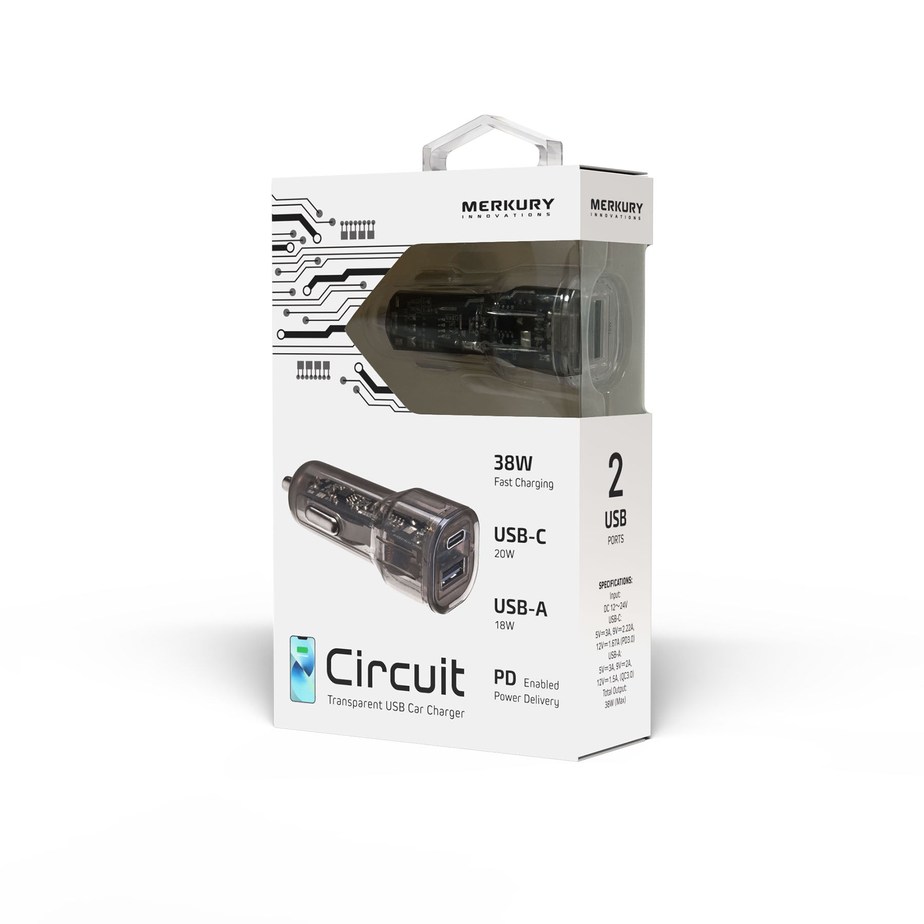 PD 38W Car Charger 1 USB-C