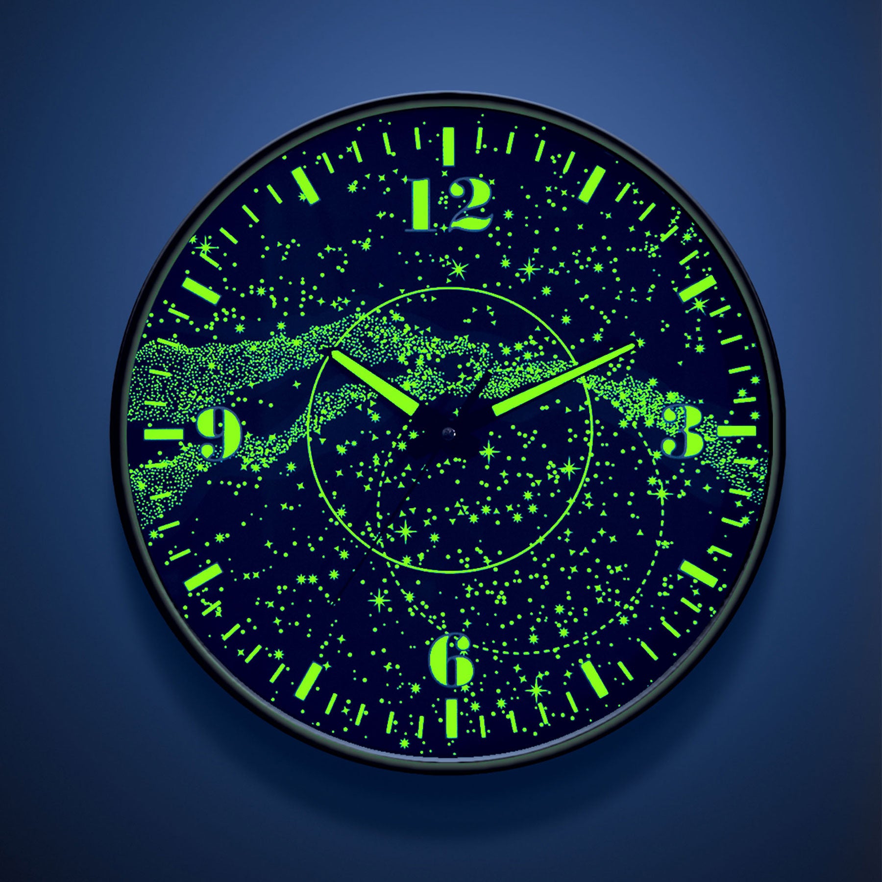 Luminous Wall Clock Glow in the Dark