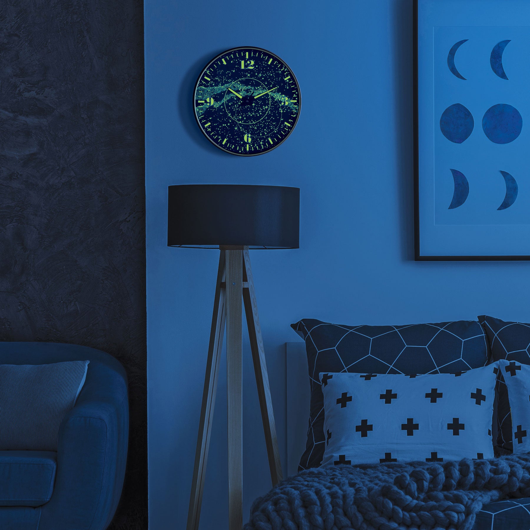 Luminous Wall Clock Glow in the Dark