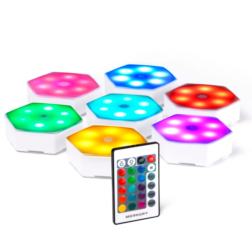 Hex-Glo Touch-Activated Multicolor LED Lights