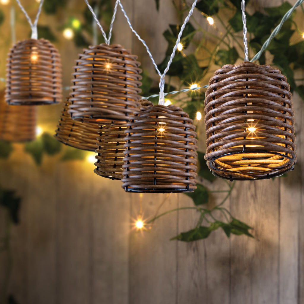 Rattan LED String Lights