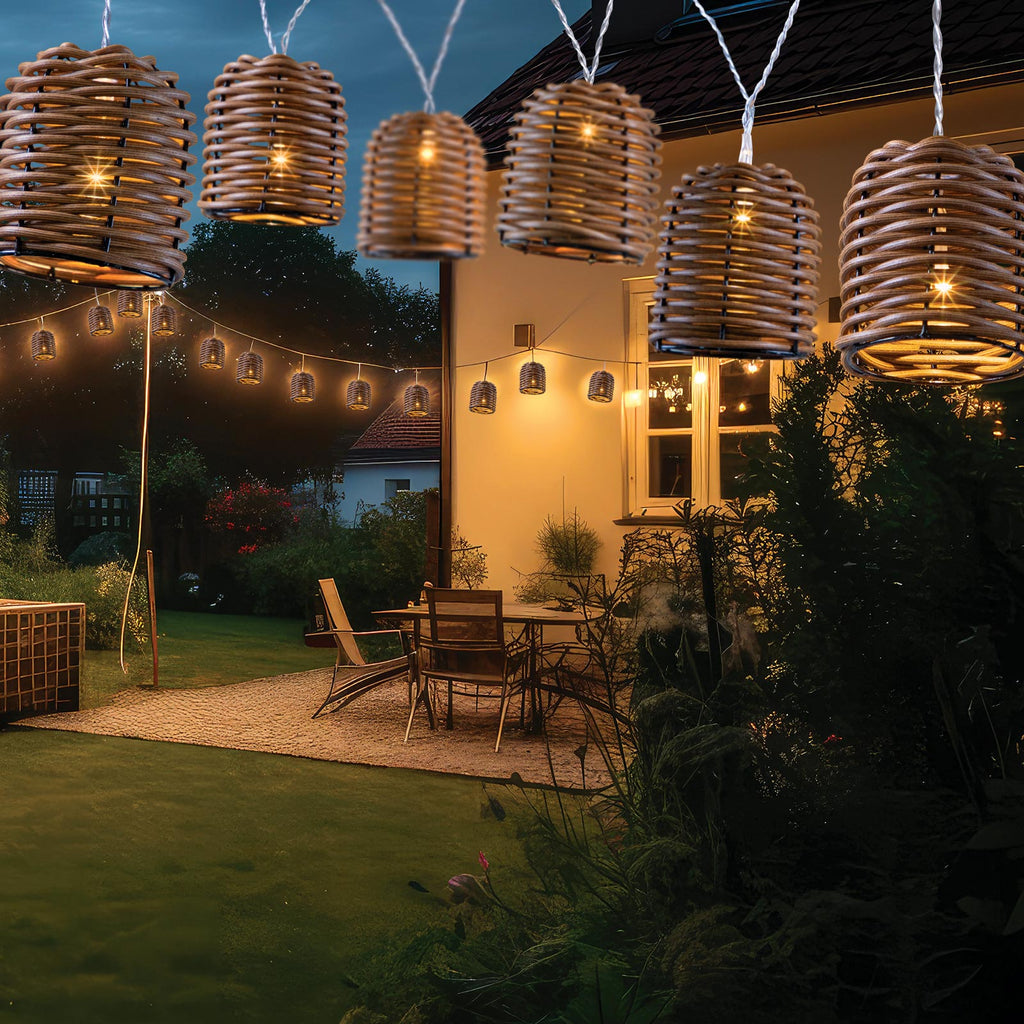 Rattan LED String Lights
