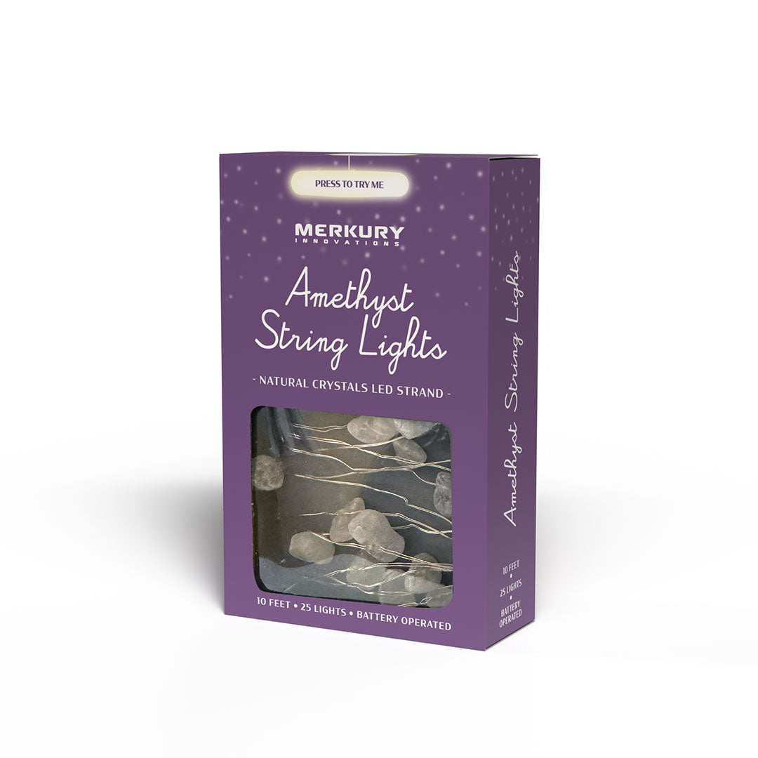 Amethyst Crystal String Lights