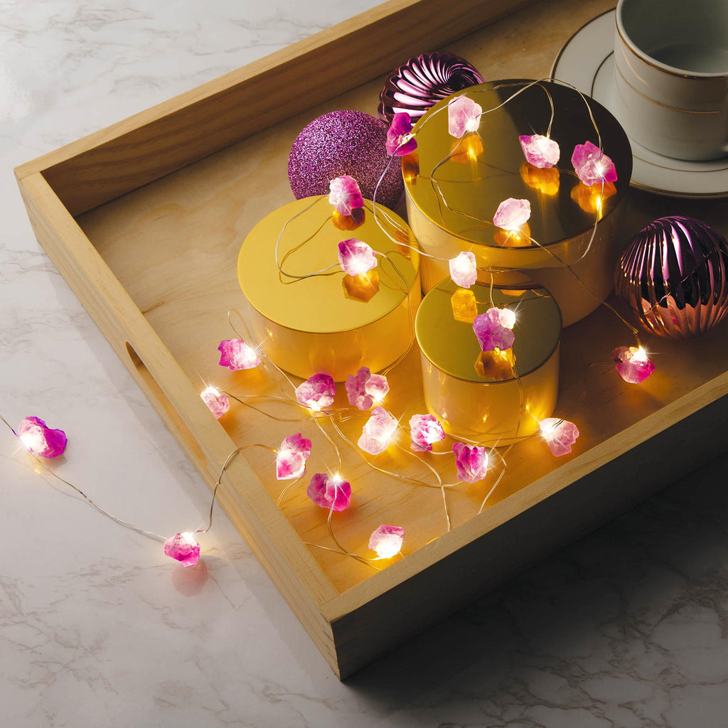 Amethyst Crystal String Lights
