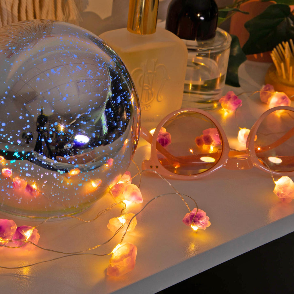 Amethyst Crystal String Lights
