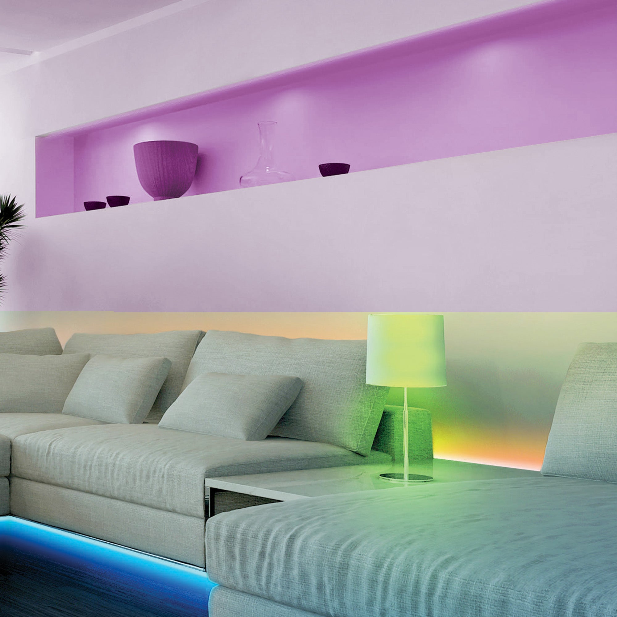 Multi-Glo, LED Color + White Ambient Lights