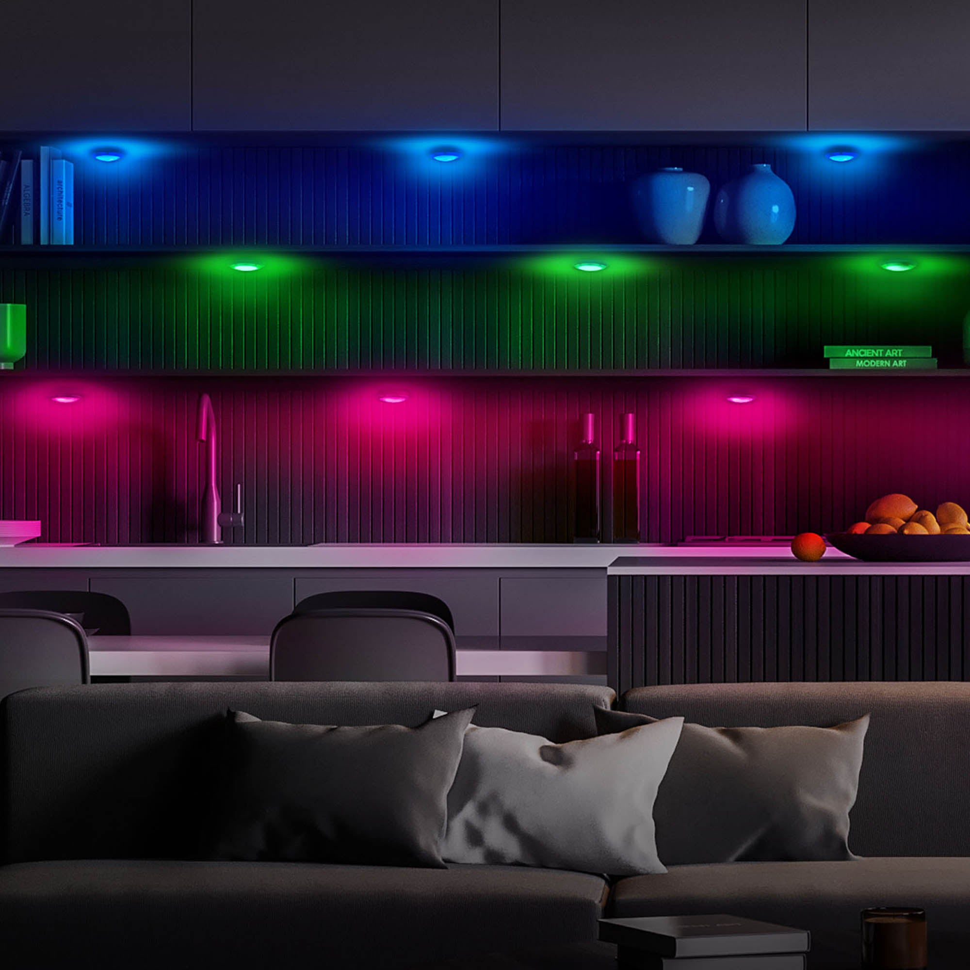 Multi-Glo, LED Color + White Ambient Lights