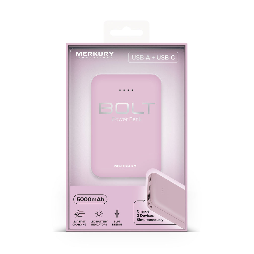 Power Bank - 5000mAh - Lilac