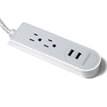 2AC + 2 USB 2.1A 3 Ft Fabric Power Strip