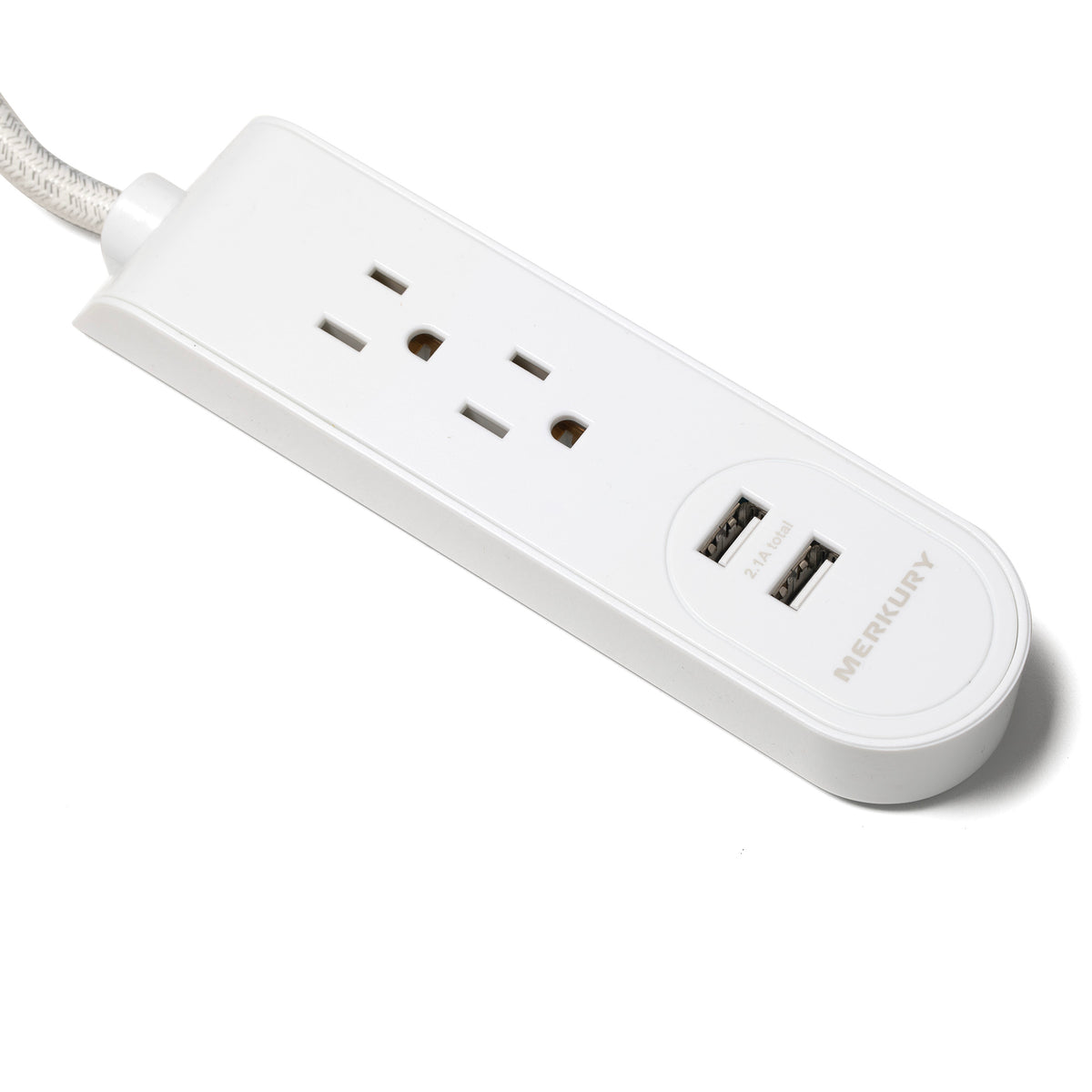 2 AC + 2 USB 2.1A 3 Ft Fabric Power