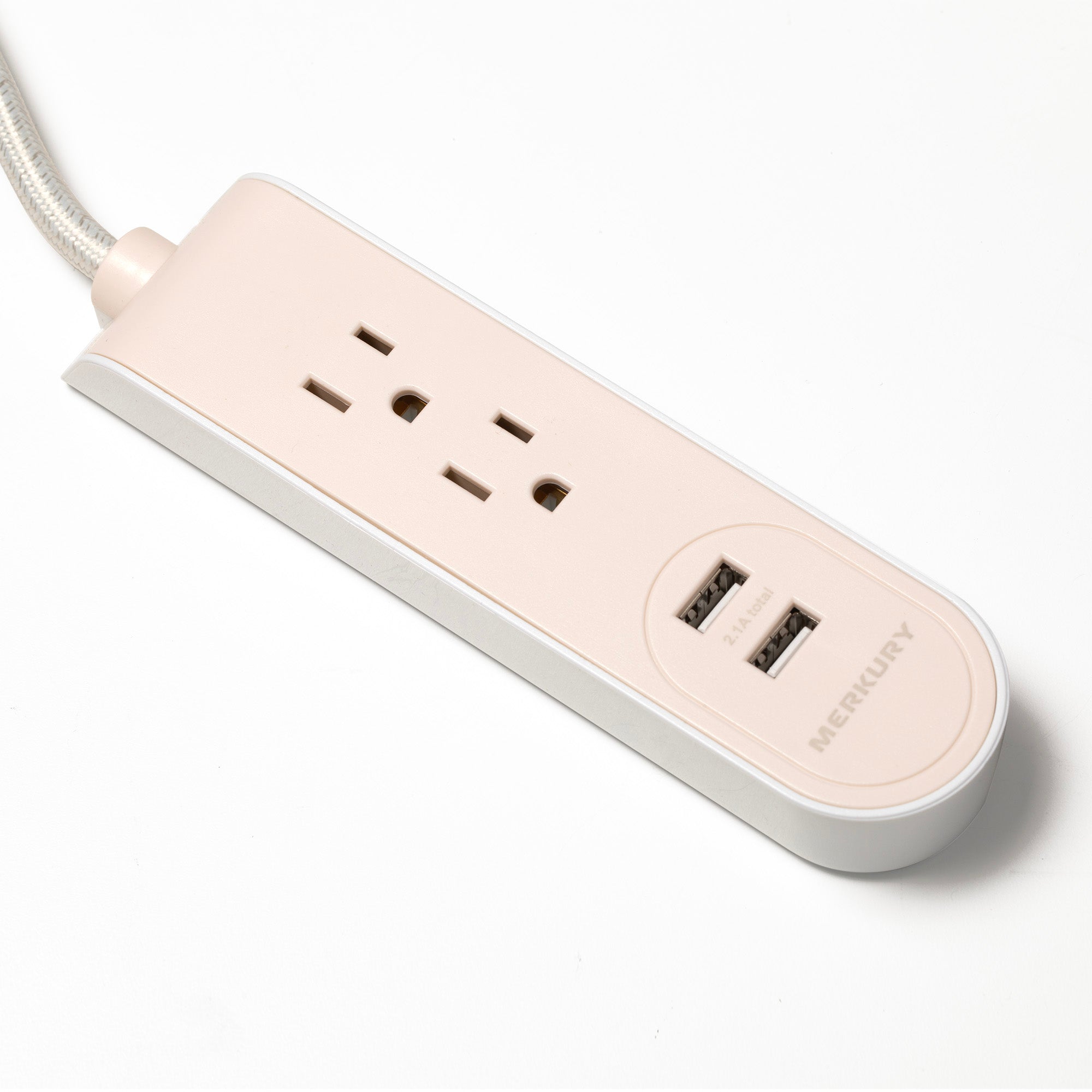 2 AC + 2 USB 2.1A 3 Ft Fabric Power