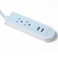 2 AC + 2 USB 2.1A 3 Ft Fabric Power