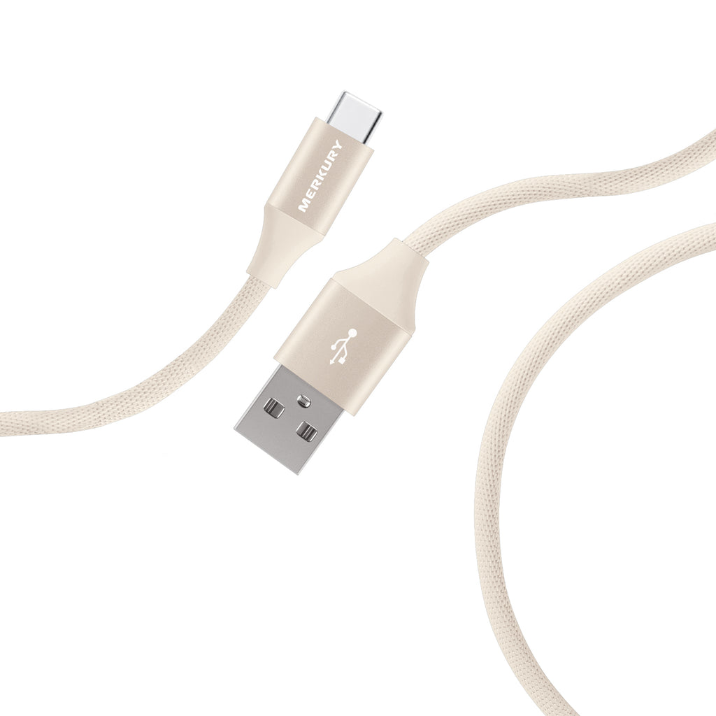 6 Ft Fabric Cable-USB-A to USB-C-Willow