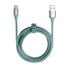 6 Ft Fabric Cable -USB-A to USB-C -Mist