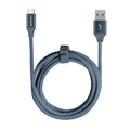 6 Ft Fabric Cable - USB-A to USB-C-Slate