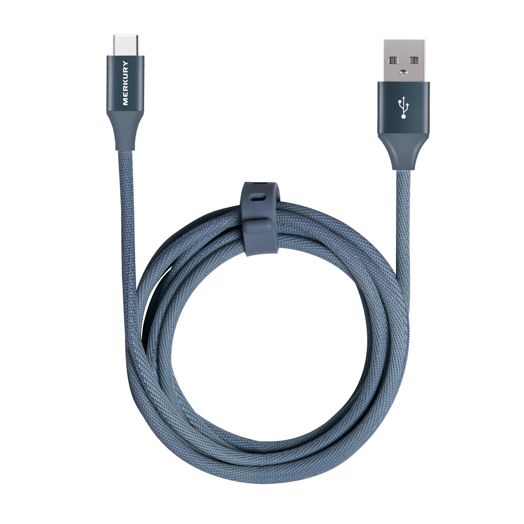 6 Ft Fabric Cable - USB-A to USB-C-Slate – Merkury Innovations