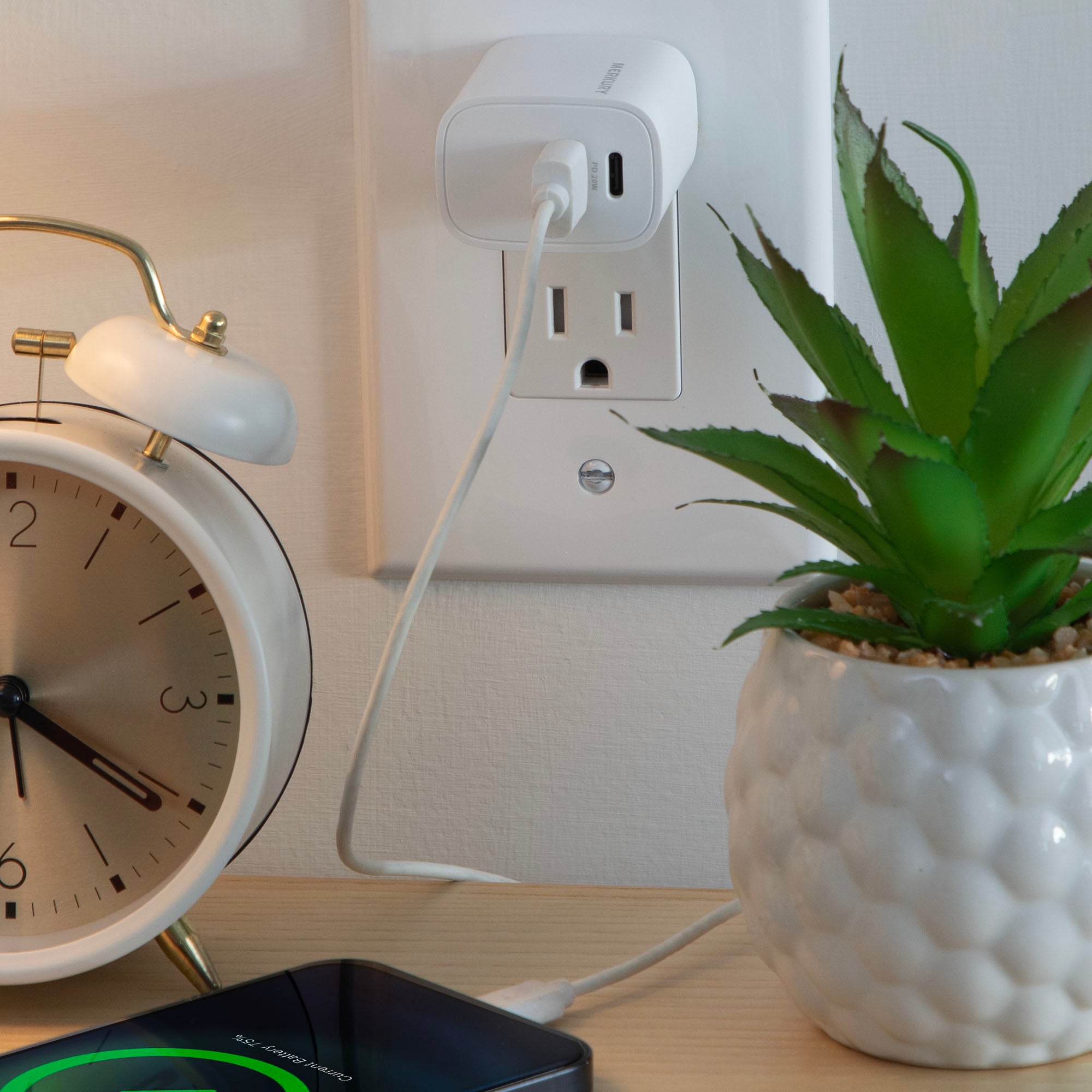 PD 20W Wall Charger 1 USB-C + 1 USB-A