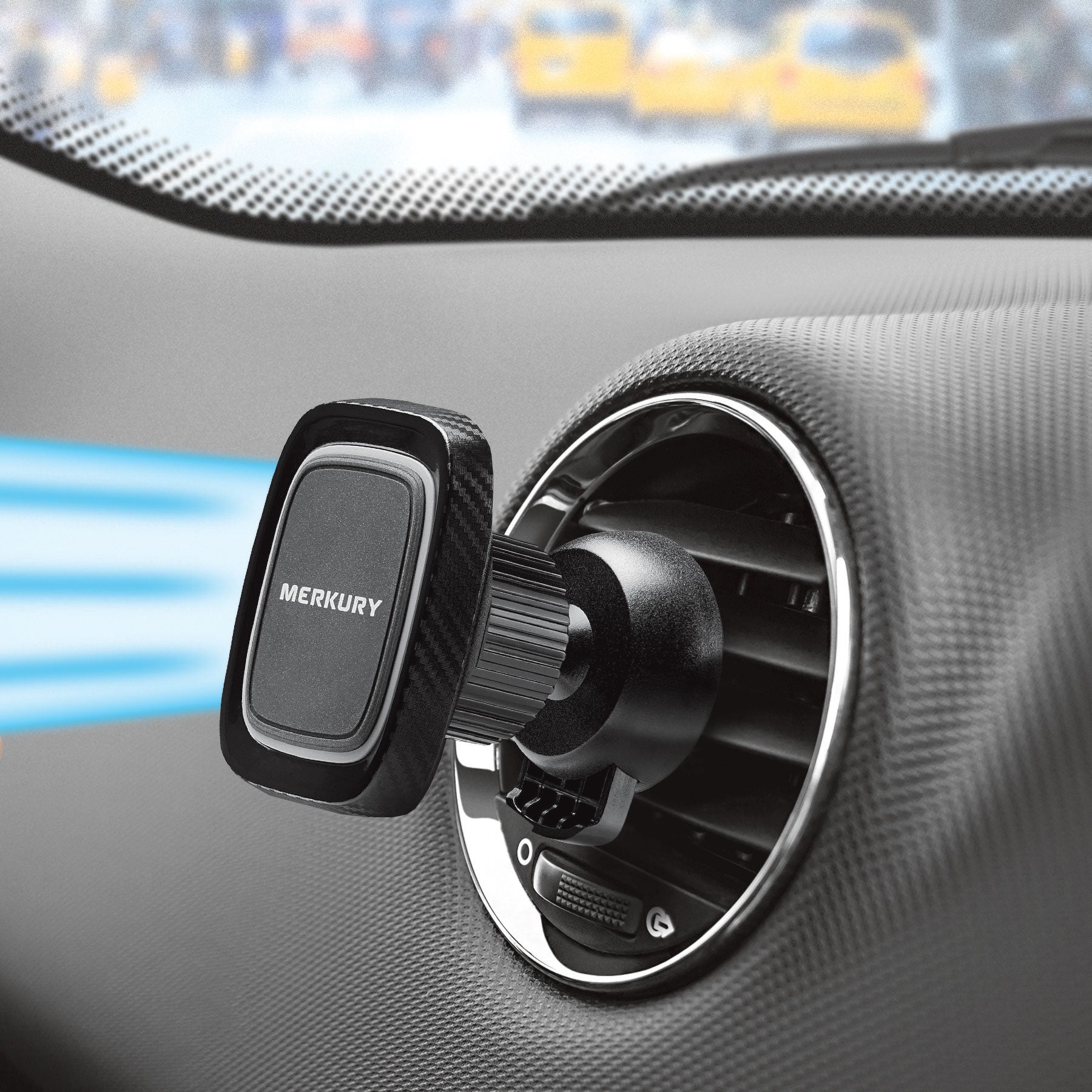 Magnetic Air Vent Car Mount - Black