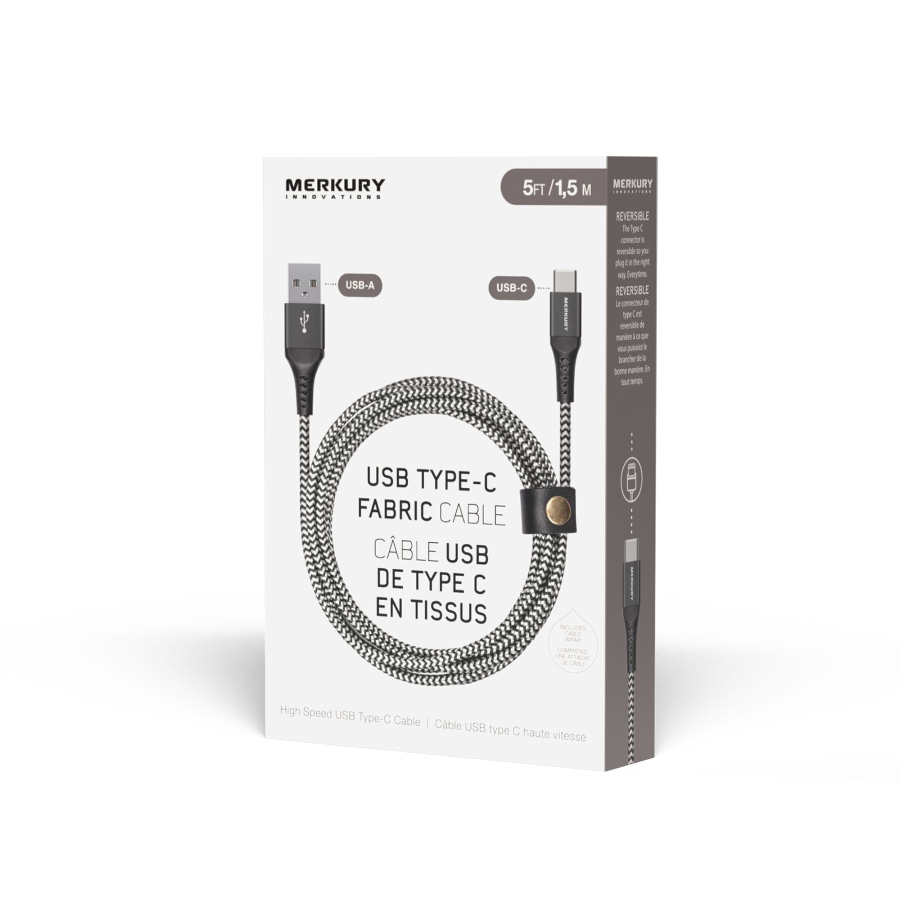 5 FT. Cable A to Type C USB 2.0