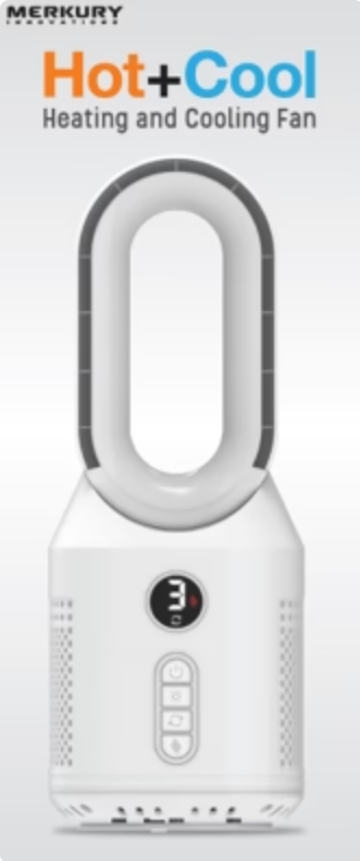 Recalled Merkury Innovations Hot + Cool Heating and Cooling Fan