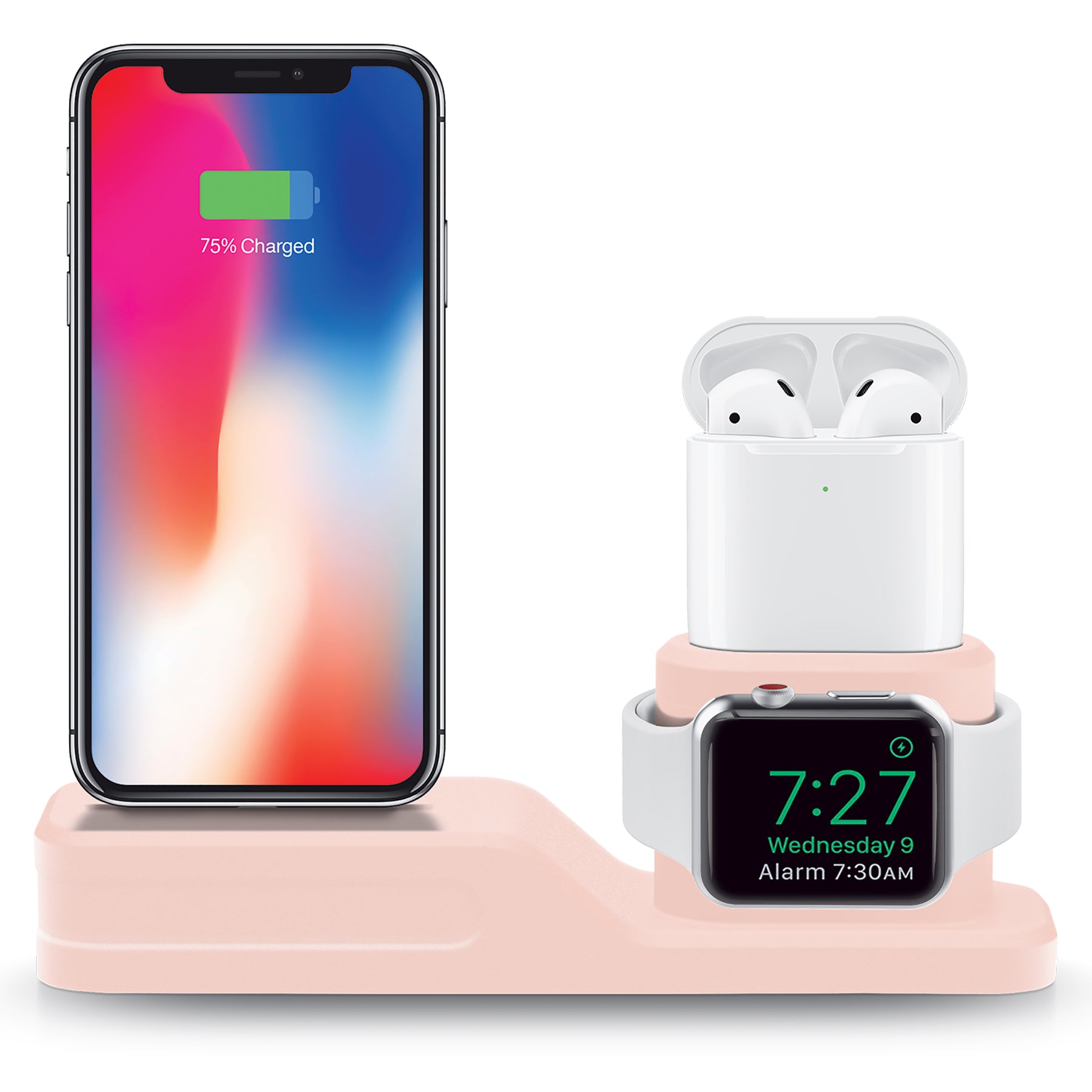 Wireless Charging Station Merkury Phone Charger 3-in-1 Device