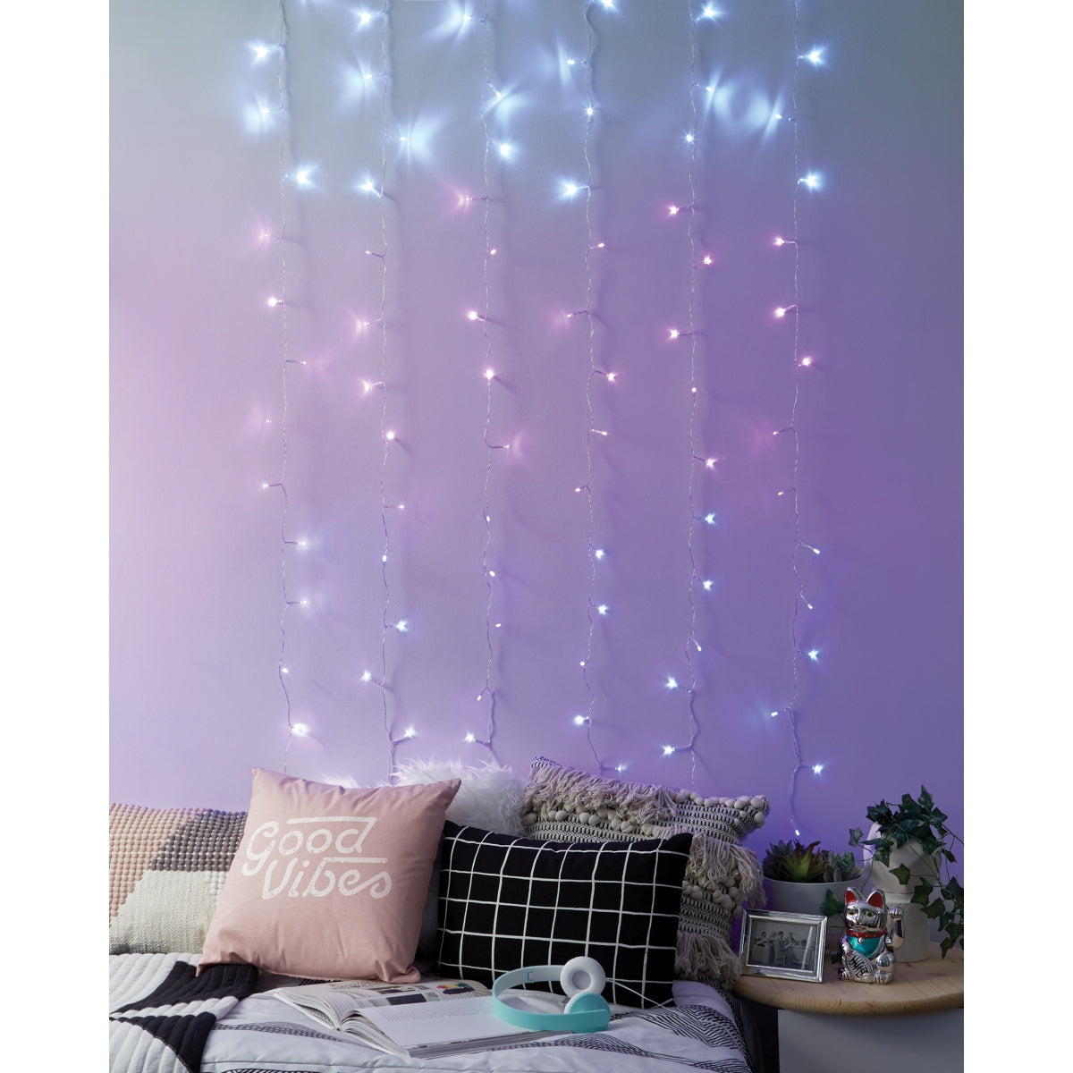 Curtain Lights - Pink Ombre