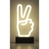 Mini Peace Hand Neon Light