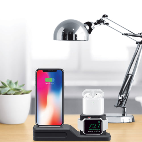 3-in-1 Device Stand Desktop Charging Station