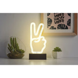 Mini Peace Hand Neon Light